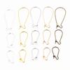 100pcs/Lot 11x24mm/16x38mm/9x18mm Silver Plated /Rhodium/Gold Color Earring Hooks Earring Ear Wires Findings DIY Jewelry Making