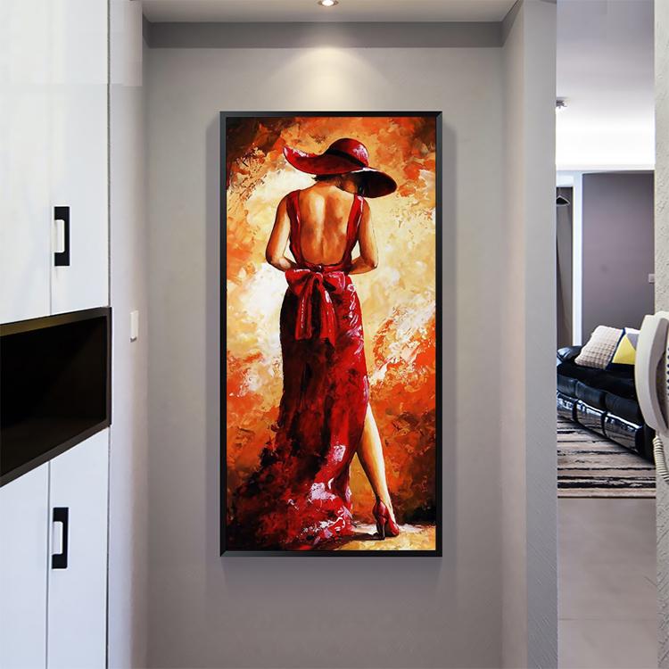 Home Decor Art Sexy Beauty Poster Canvas Print Picture Abstract Half Naked Female Painting Living Room Decorative Art Wall