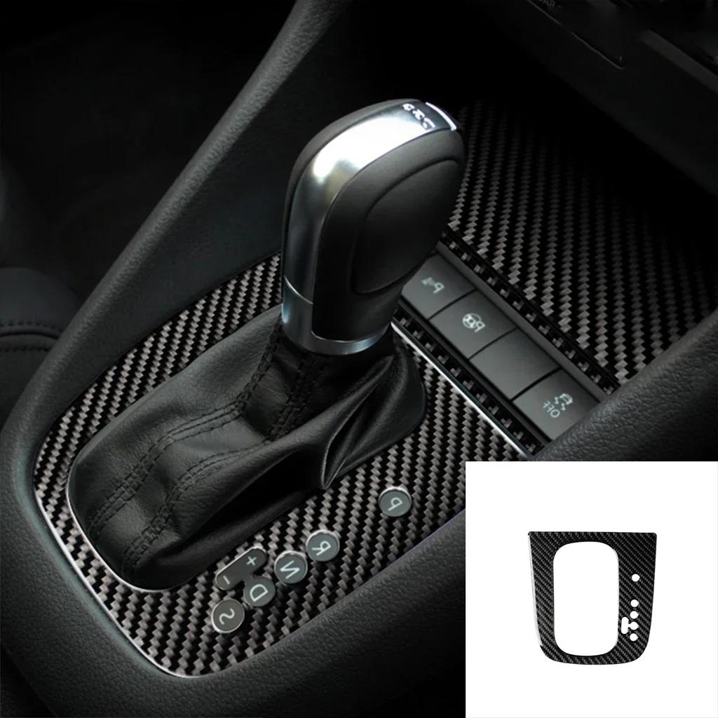 For Volkswagen Golf 6 Gti R MK6 2008-2012 Carbon Fiber Interior Auto Gear Shift Panel Cover Frame Trim Sticker Car Accessories