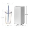 Plastic Cold Drinking Cup Bowknot Pattern Car Tumbler Cup Simple Coffee Cup  for Students
