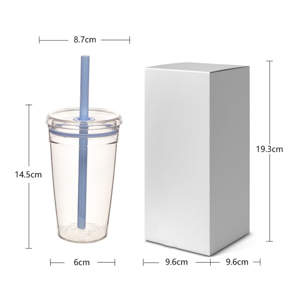 Plastic Cold Drinking Cup Bowknot Pattern Car Tumbler Cup Simple Coffee Cup  for Students