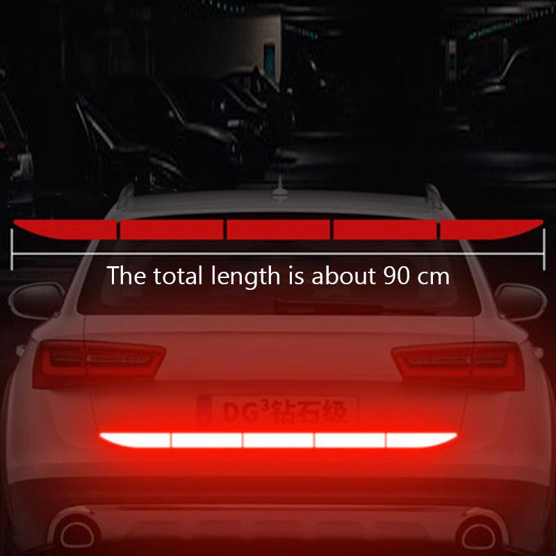 90Cm Reflective Car Decal Safety Warning Reflector Tape Car Stickers Anti Collision Warning Reflector Sticker Auto Accessories