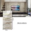 60*30cm Thickened Gold Foil Self-Adhesive Tile Sticker, Faux Ceramic Tile Wallpaper Waterproof  Wallsticker Kitchen & Living Room Decor