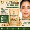Muskmelon Raw Multani Mitti Powder 200g | 100% Natural Fuller’s Earth for Face & Hair | Oil Control, Acne Care, Deep Cleansing, Skin Brightening