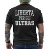 Ultras Liberi Italia T Shirt Da Uomo Con Stampa Posteriore Vintage Versatile Graphic Soft Top For Everyday Wear Slightly