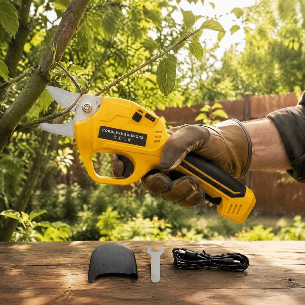 Rechargeable Electric Pruner Li‑ion Battery Garden Trimmer Electric Pruning Shears  Garden