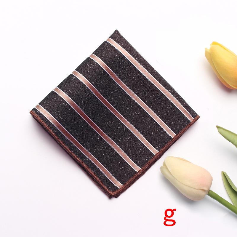 Striped Flower Type Men'S Suit Pocket Towel Men'S Business Retro Suit Chest Towel Small Square Towel