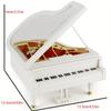 Piano Music Box Clock Music Box Valentine's Day Gift Creative Birthday Gift Home Desktop Cabinet Decoration