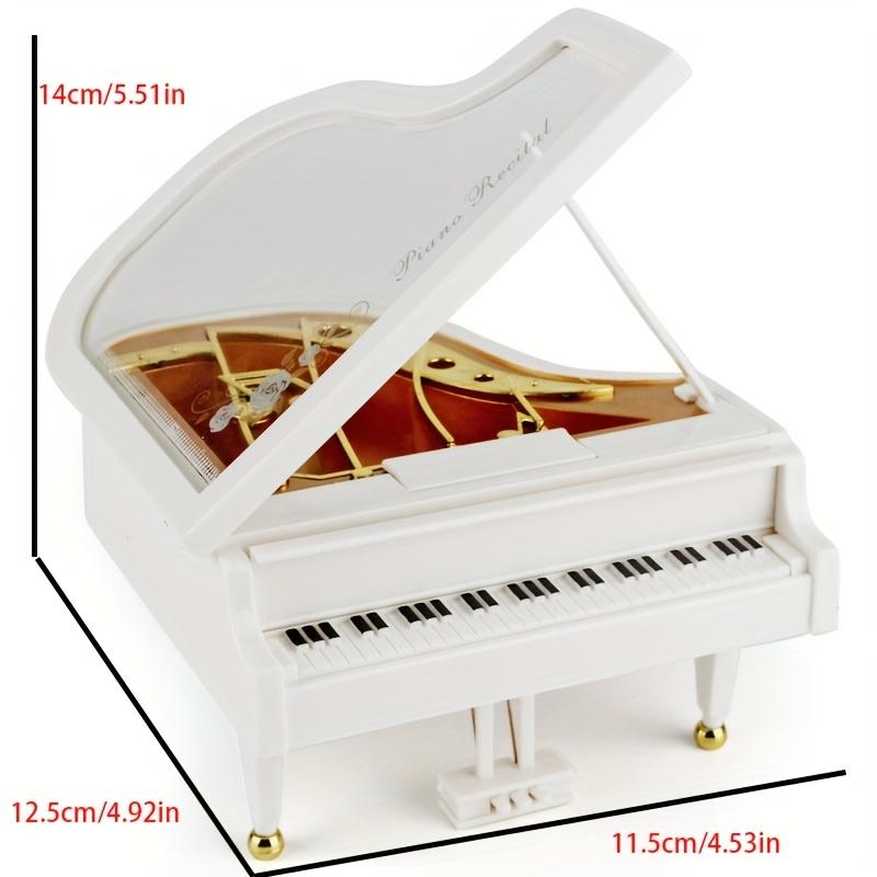 Piano Music Box Clock Music Box Valentine's Day Gift Creative Birthday Gift Home Desktop Cabinet Decoration