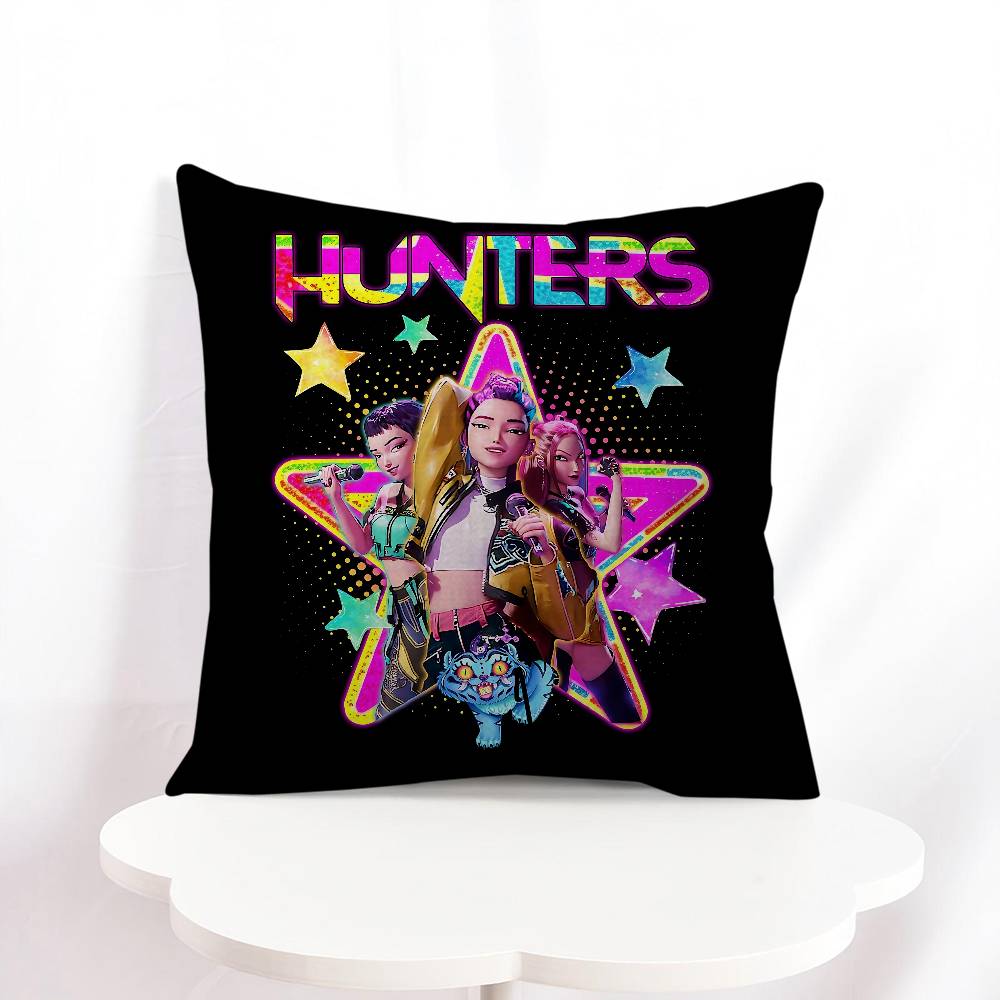 New Demon Hunters Pillowcase Toon Gift Cushion Cover Bedroom Home Sofa Chair Seat Decor Pillow Case