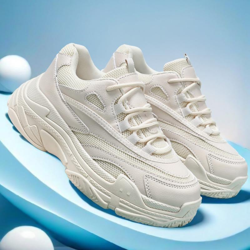 Venkovní dámské bílé tenisové tenisky Podzimní Nové Prodyšné Platformové Dámské Běžecké Boty Vysoké Kvality Tréninkové Boty na Basketbal