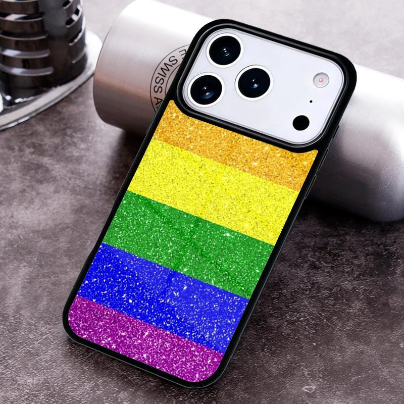 Gay Pride Flag LGBT Phone Case for iPhone 17 16 15 Pro Max Air 14 13 12 11 Plus Shockproof Cover