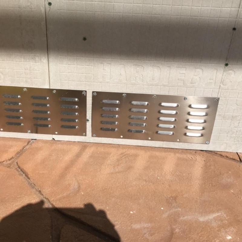 Steel Air Vent Panel for Fire Pits Easy Installation Ventilation Panel Outdoor Venting Solution Efficient Flame Venting