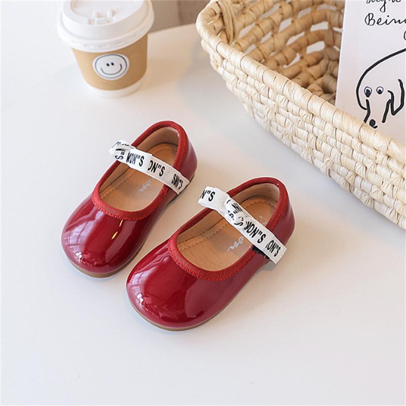 

New Autumn Children Shoes Leather Party Dance Princess Girls Shoes Soft Sole Toddler Baby Shoes 21-30 25