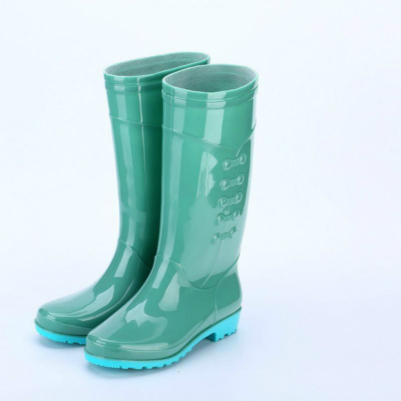 Fashion Miaoguan Women's Mid Calf Rain Boots Galoshes Rubber Water Booties Short Waterproof Garden Shoes Women Anti-slip Water Shoe 2024