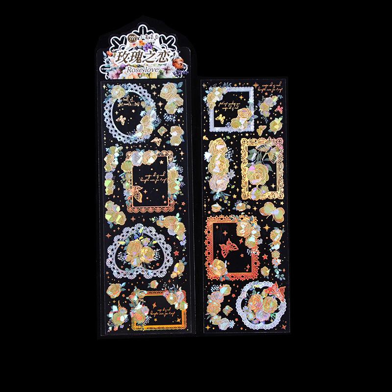 Αυτοκόλλητο 3D θερμοτυπίας σε σχήμα κοχυλιού για σημειωματάρια