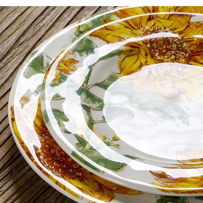 Pastoral 10.6-inch Steak Ceramic 8-inch party setting
