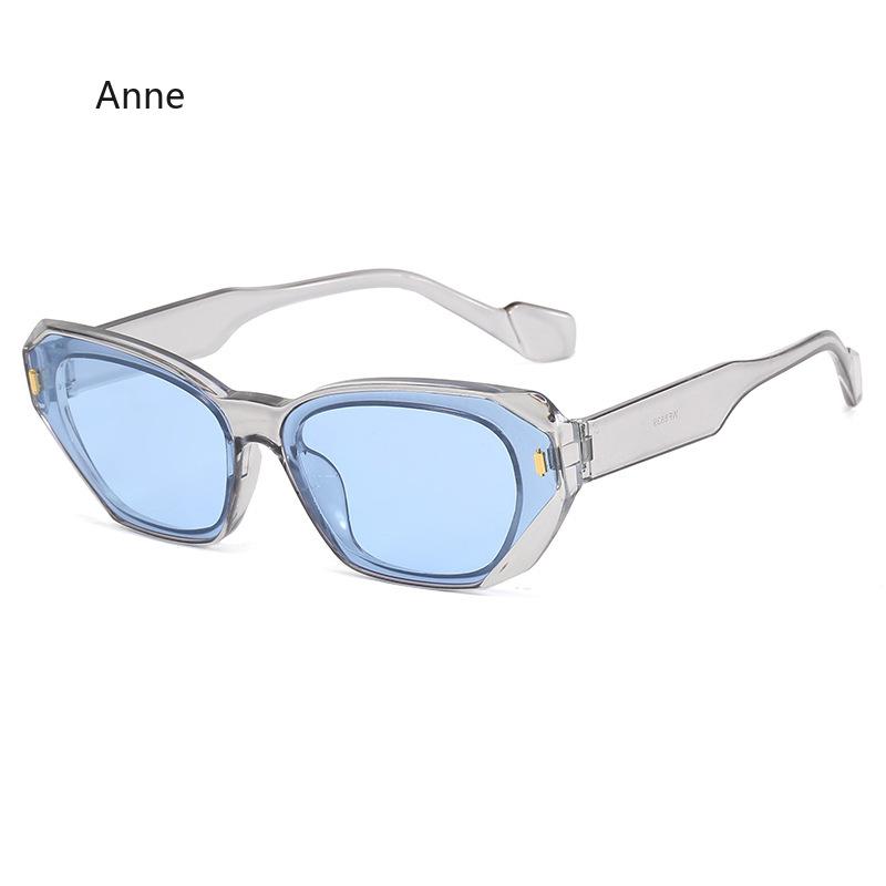 Square Cat Eyes Sunglasses Unisex Shade Sun Glasses Rivet Personality Punk Style for Women And Men