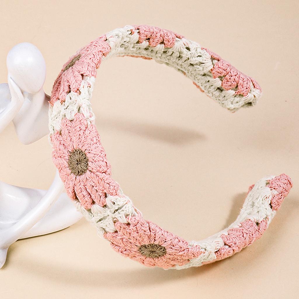 Bandeau Tricoté Style Bohème Vacances d'Été au Bord de la Mer Fait Main Bandeau Accessoires Cheveux pour Femmes Filles