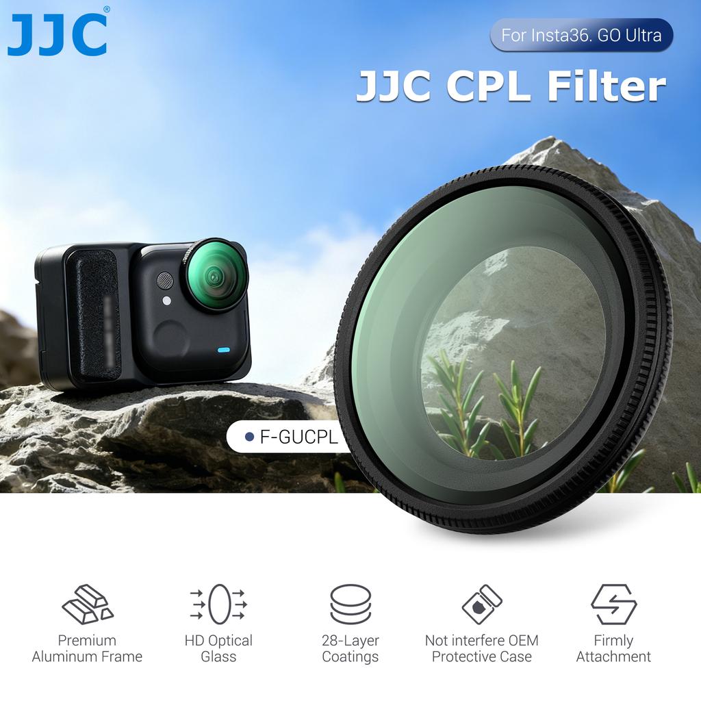 JJC Lens Filter Set For Insta360 GO Ultra UV CPL ND8 ND16 ND32 Anti Scratch Lens Filter HD Optical Glass Camera Filters