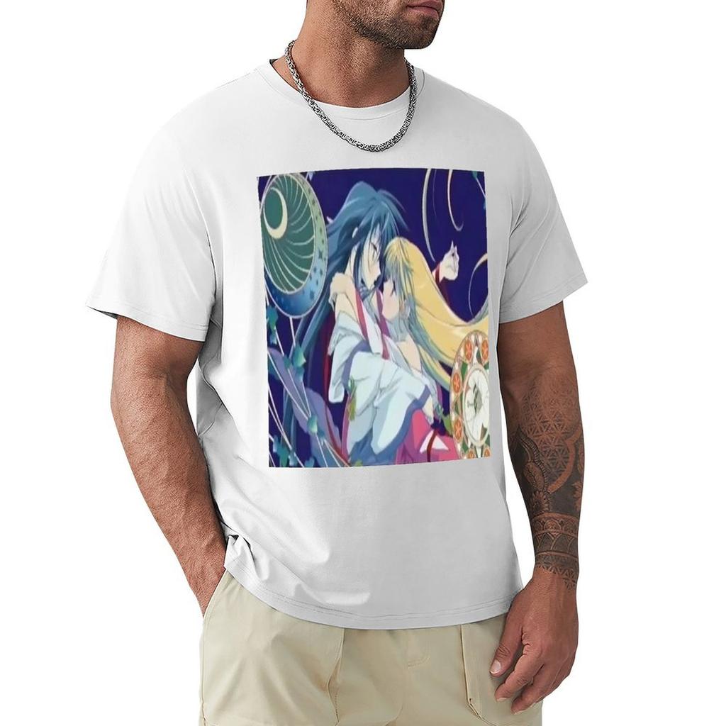 Kurusugawa Himeko and Himemiya Chikane Kannazuki no Miko TShirt valentines clothes vintage clothes Luxury man shirts men