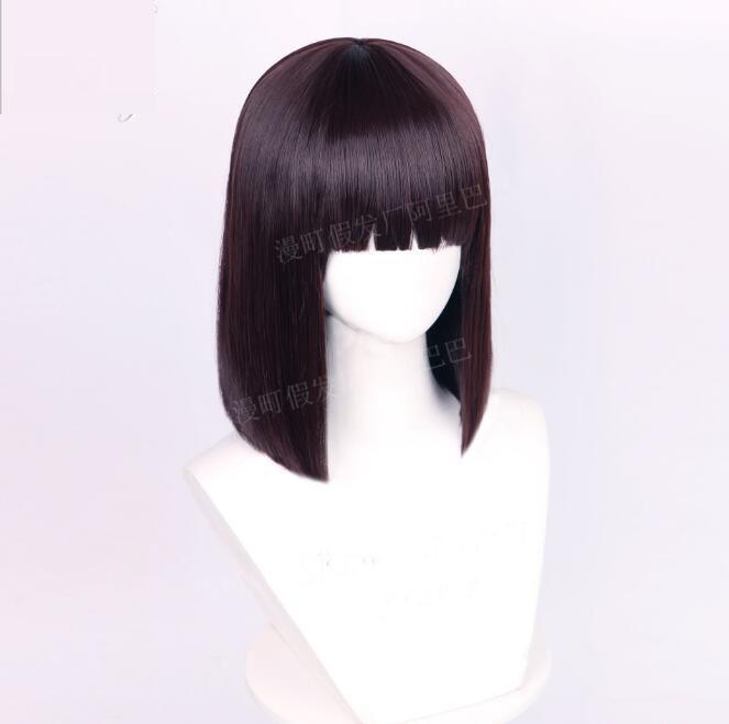 

Аниме Bungo Stray Dogs Akiko Yosano Косплей Парик Бабочка Шпилька Короткий Боб Фиолетовые Черные Волосы Термостойкие Парики + Шапочка для Парика One Size