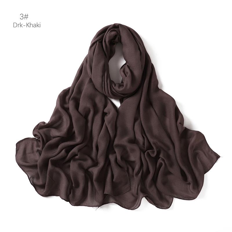 Muslim Modal Hijab Rayon Cotton Shawls For Women Plain Scarf Big Size Muslim Headscarf Wraps Islamic Turban Headband Foulard