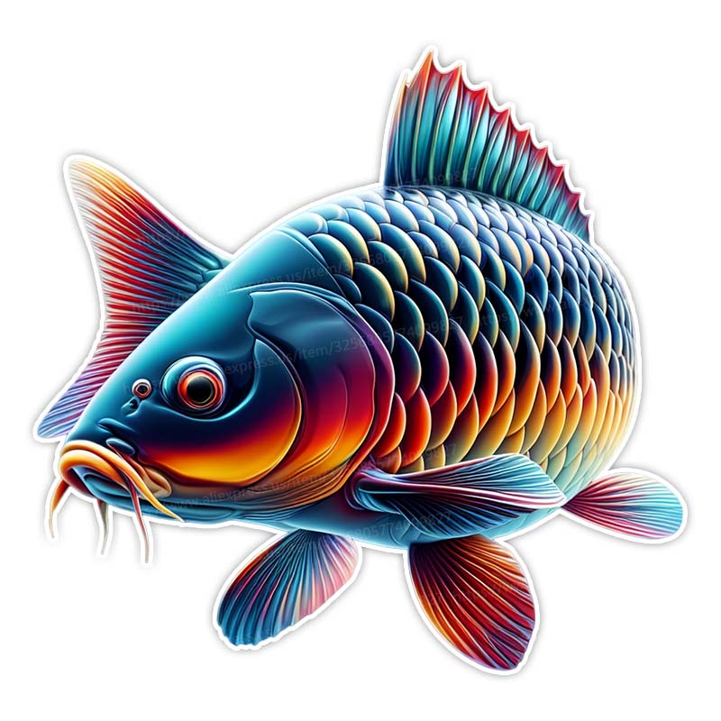Kreativer Fisch Autoaufkleber Outdoor Sport Angeln Automobile & Motorräder Wasserdicht Kajak Boot Vinyl Aufkleber Sticker SH606