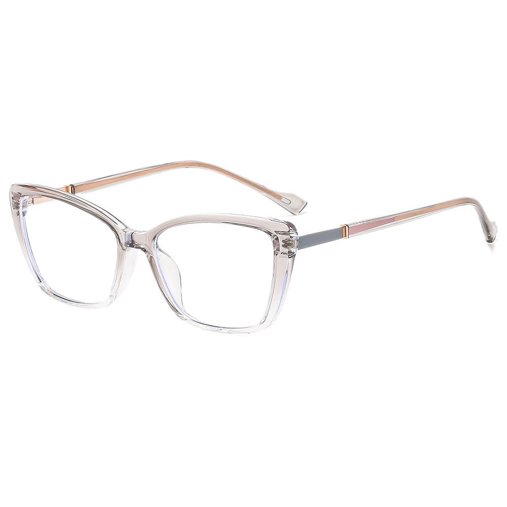 European & American Anti-Blue Light TR90 Retro Square Frame Glasses - Trendy Internet Celebrity Style.