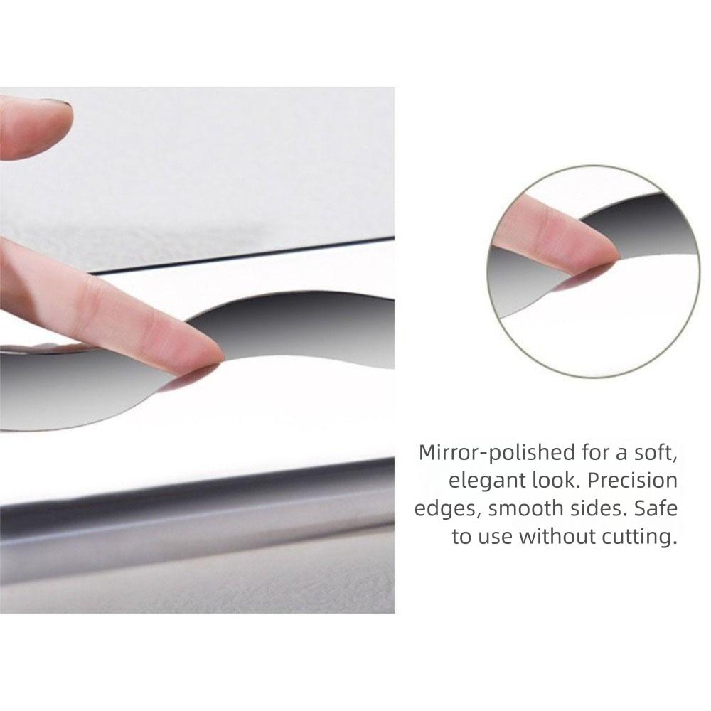 Silver Mirror Napkin Holder Stainless Steel Tissue Case Practical Paper Storage Box  Hotel