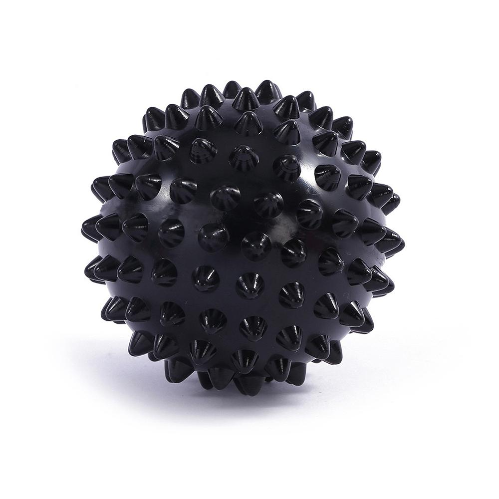 Massage Lacrosse Ball, Spiky Massage Ball, for Deep Tissue, Trigger Point and Myofascial Release, Muscle Knots, and Yoga Therapy чёрный