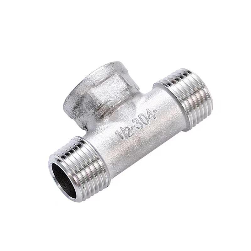 Oțel Inoxidabil Tee Cot Reductor cu Filet Interior: Accesoriu conductă instalații sanitare 6 puncte la 4 puncte