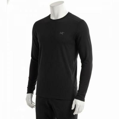Arcteryx Herre S Merinould Rund Hals Langærmet Basislag Sort