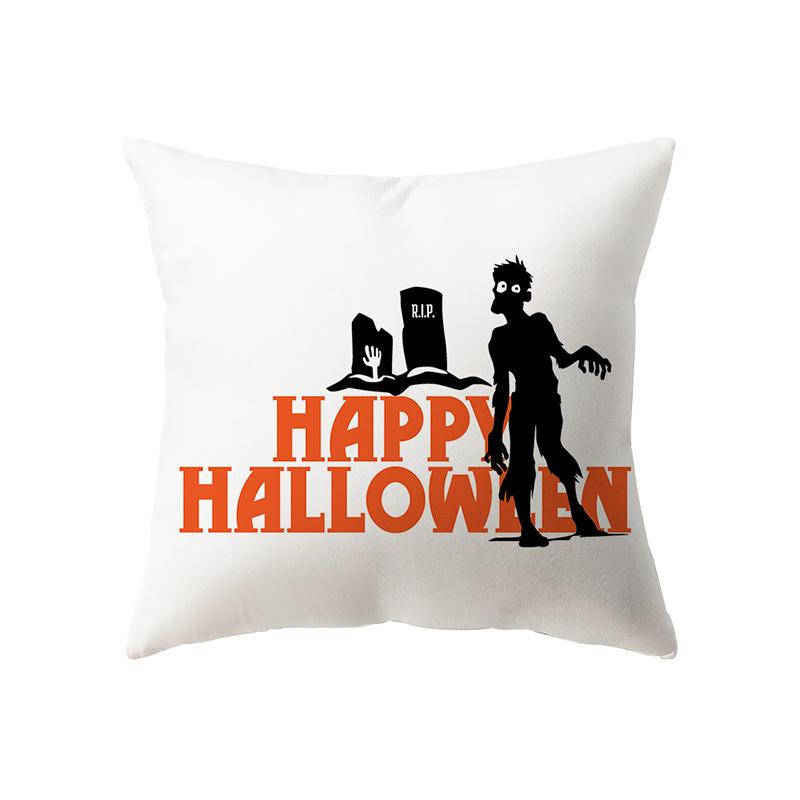 Alphabet Halloween Theme Pillow Cover Sofa Cushion  Holiday Gift Party Decoration Home Decor