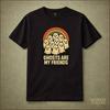 Cute Ghost Shirt, Ghosts Are My Friends, Spooky Introvert Halloween Graphic Tee