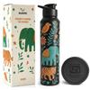 Steel Water Bottle 1 Ltr | Incredible India Design Fridge Water Bottle | 100% BPA Free & leak-Proof | Sipper Water Bottles for Adults