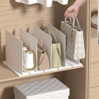 Geldbörsen-Organizer für den Schrank, verstellbare, durchsichtige Regalteiler, Geldbörsen-Taschenteiler für den Schrank-Organizer, Handtaschen-Organizer