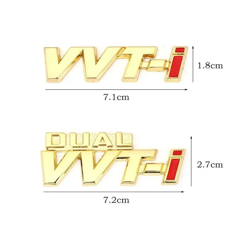 3D Metal VVTI Emblem Rear Trunk Car Sticker Fender Badge Decal For  Dual VVT-i Camry COROLLA YARiS Rav4 PRIUS