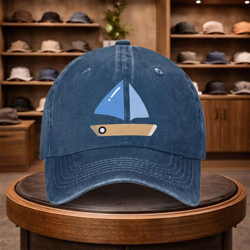 A MenS Sailing Baseball Cap Adjustable And Stylish for Outdoor Use Featuring an Urban Design This Lightweight And Fashionabl