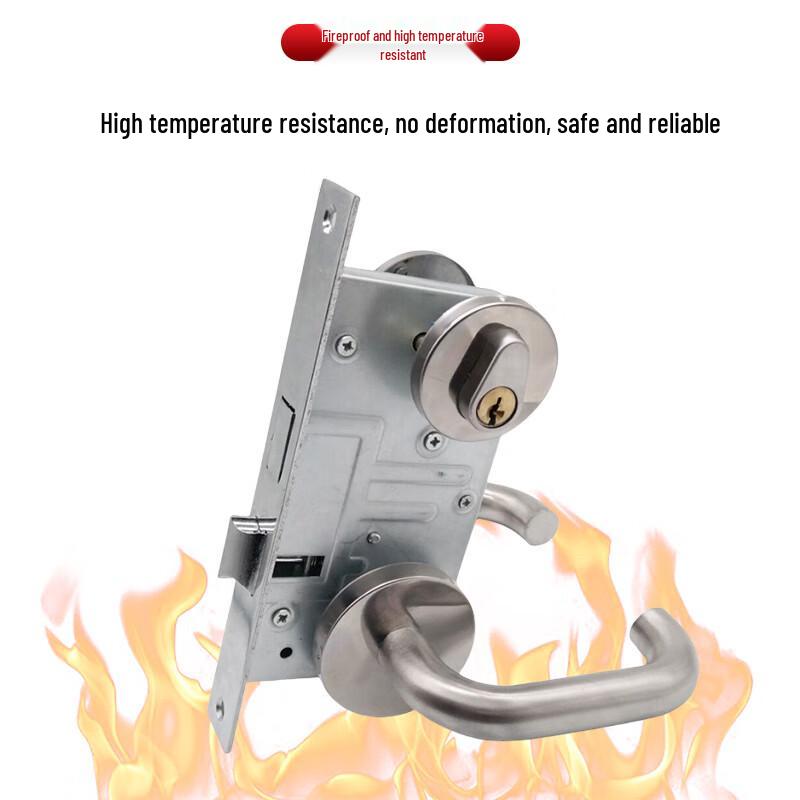 Stainless Steel Universal Fire Door Lock Set
