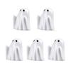 Piccole Sculture di Fantasmi in Resina 5 Pezzi Mini Figure, Fantasmini per Decorazione di Halloween, Accenti Decorativi per la Casa Gotica Ornamenti Spettrali Vasi a Gradini