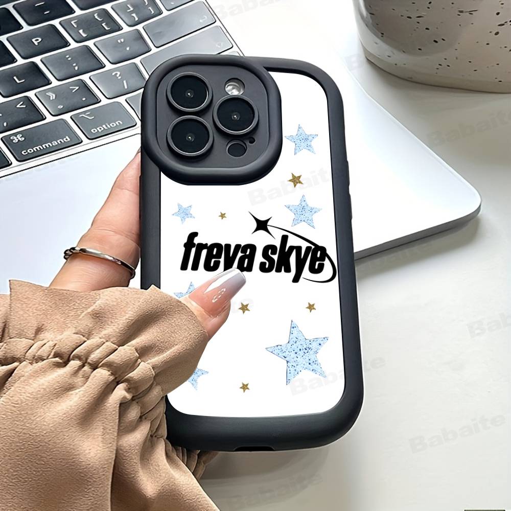 

F-Freya S-Skye Singer Silicone Soft Phone Case For IPhone 17 16 15 14 Plus 13 12 Mini 11 Black Cover iPhone 12