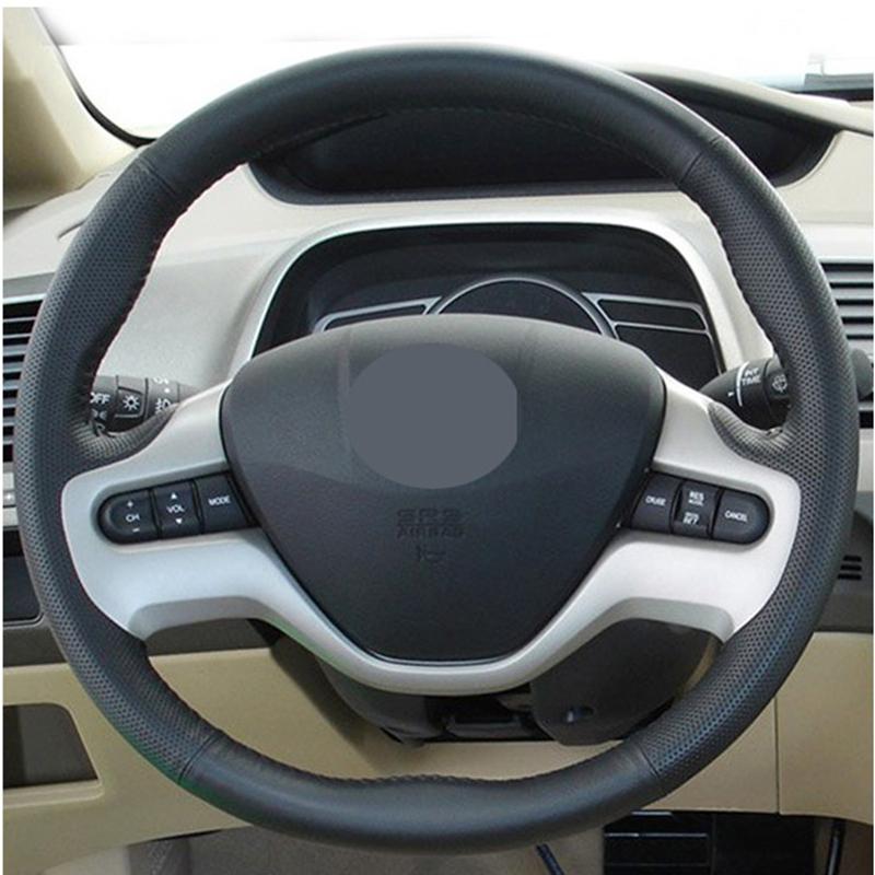 Anpassen DIY Micro Faser Leder Auto Lenkrad Abdeckung Für Honda Civic Civic 8 2006 2007 2008 (2-Speichen) Autoinnenraum