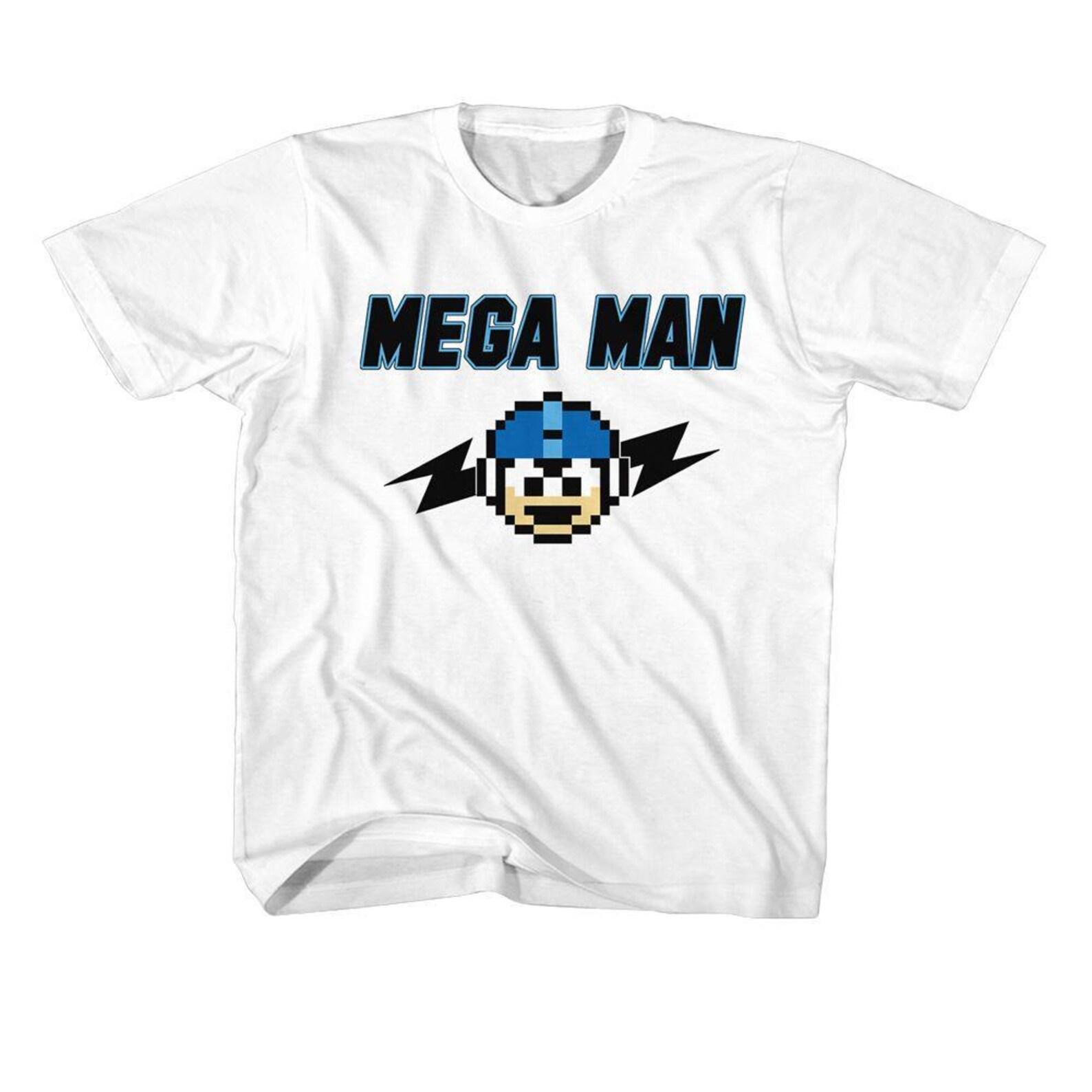Mega Man Mega Bolts White Youth T-Shirt 130
