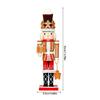 Fascinating 35Cm Gingerbreads Nutcrackers Statue Handcrafted Wooden Christmas Ornament Great For Festival Ambiances