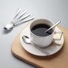 IQCWOOD Coffee Spoons, Mini Espresso Spoon, 6 Pieces Stainless Steel Spoons Silverware Set, Dinner Spoon for Home, Kitchen or Restaurant, Dishwasher