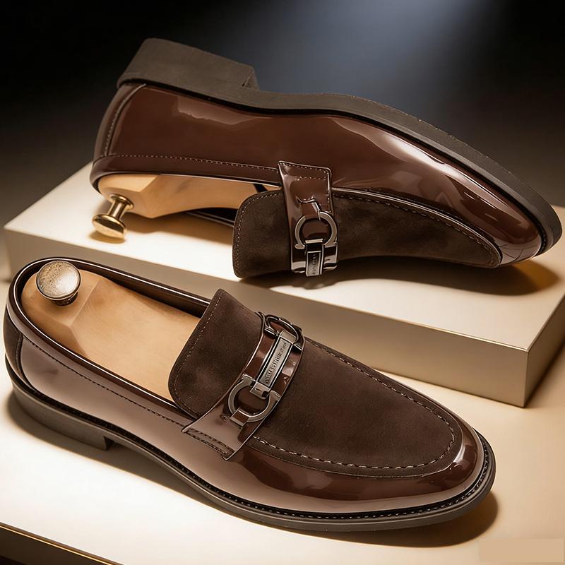 Scarpe Classiche Casual in Pelle da Uomo Scarpe da Matrimonio Sociali da Business Uomo Scarpe Formali da Ufficio Mocassini in Pelle Scarpe Eleganti da Uomo
