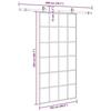 VidaXL Porte coulissante kit de quincaillerie noir 102x205cm verre ESG, porte intérieure, porte de grange intérieure, porte 3375855