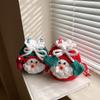 Claus Hand Santa Crocheted Knitted Crossbody Bag With Soft Texture Fashion Gift