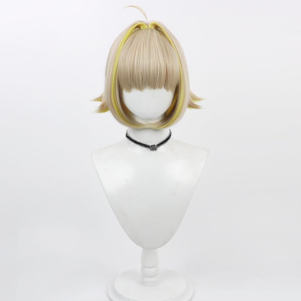 LAOBAO Cosplay Wig Elegg Wig Blonde Bob Heat Resistant Disguise Wig Costume Accessory Party Festival Halloween Costume Cosplay Wig (Elegg)